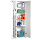Armário Multiuso Super Branco 2 Porta Alto Para Lavanderia