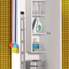 Armário Multiuso Super Branco C 1 Porta C/ 4 Rodinhas
