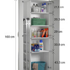 Armário Multiuso Super Branco C/ 2 Portas Alto