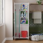 Armário Multiuso Suporte Vassouras Organizador Roma Yescasa B