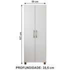 Armário Multiuso Suporte Vassouras Organizador Roma Yescasa B