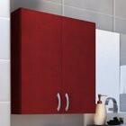 Armário Multiuso Suspenso 2 Portas Arya Bramov Móveis Vermelho