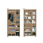 Armário Multiuso Texas Castanho Mdf 95x187cm