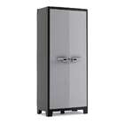 Armário Multiúso Titan 2 Pt Cinza E Preto 182 Cm