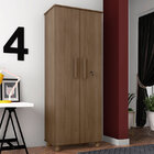 Armário Multiuso Torino 2 Portas – Móveis Lanza - Chocolate