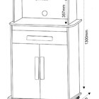 Armário Multiuso Toronto Amadeirado - Rv Móveis