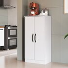 Armário Multiuso Turim 2 Portas E 2 Prateleiras Branco