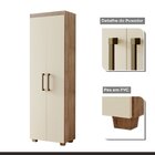 Armário Multiuso Turim Amêndoa/off White