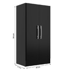 Armário Multiuso Vaticano 2 Portas Preto - Móveis Sim