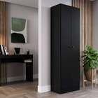 Armário Multiuso Xangai 2 Pt Preto