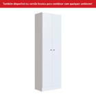 Armário Multiuso Xangai 2 Pt Preto