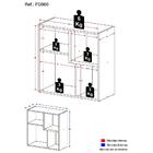 Armário Nicho De Banheiro Multimóveis Fg960 Branco/madeirado