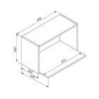 Armário Nicho Para Microondas 60cm Multimóveis Cr20093