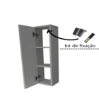 Armario Nicho Toalheiro 60cm Com 03 Divisões Em Mdf - Madeira