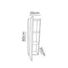 Armario Nicho Toalheiro 60cm Madeirado Em Mdf