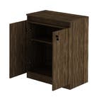 Armário Nogal com Chave Office 74,5x60x36,5cm Tecno Mobili