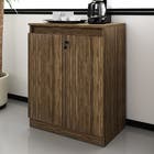 Armário Nogal com Chave Office 74,5x60x36,5cm Tecno Mobili