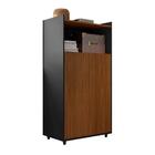 Armário Office 2 Portas California Caiena Preto