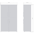 Armário Office Boss Marrom Preto