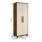 Armário Organizador 2 Portas Lens Malbec Off White