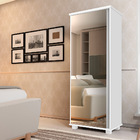 Armário Organizador Com Espelho 1 Porta Hawking Branco G37 -