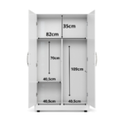 Armário Organizador Dubai Para Lavanderia Branco