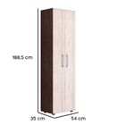 Armário Organizador Multiuso 2 Portas Beatriz Castanho Avelã