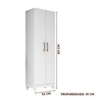 Armário Organizador Multiuso Branco Kevo Shop Jm