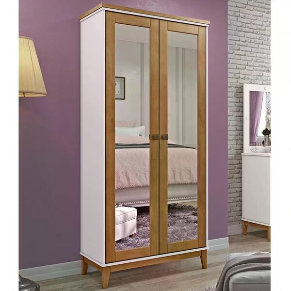 Armario Organizador Multiuso Com Espelho Mdf/madeira Maciça 2