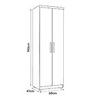 Armário Organizador Multiuso Sabrina 2 Portas E 6 Nichos Bran