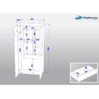 Armário Organizador São Paulo Com 2 Portas Branco Brilho - Po