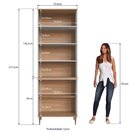 Armário Paneleiro 0,8m 4 Portas Vidro Fume Isabelle Freijó/ar