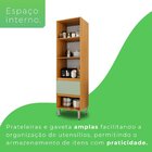Armário Paneleiro 100% Mdf Paloma Cinamomo / Verde Menta