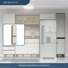 Armário Paneleiro 2 Portas Confort Cinamomo/off White