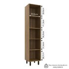 Armário Paneleiro 2 Portas Confort Cinamomo/off White