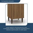 Armário Paneleiro 2 Portas Paris Nogal Manchester/ Verde Matte