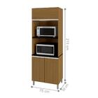 Armário Paneleiro 3 Portas Toledo Carvalho