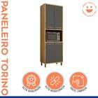 Armário Paneleiro 4 Portas Com Nicho Torino Cinamomo/grafite