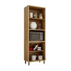 Armário Paneleiro 4 Portas Com Nicho Torino Cinamomo/off White