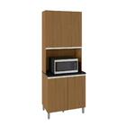 Armário Paneleiro 4 Portas Toulouse Carvalho