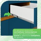 Armário Paneleiro Cristaleira 100% Mdf Paloma Cinamomo / Azul