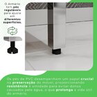 Armário Paneleiro Cristaleira 100% Mdf Paloma Cinamomo / Azul