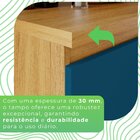 Armário Paneleiro Cristaleira 100% Mdf Paloma Cinamomo / Azul