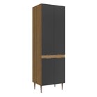 Armário Paneleiro Duplo 4 Portas 62,8cm Veneza Modulada Mel/g