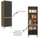 Armário Paneleiro Duplo 4 Portas 62,8cm Veneza Modulada Mel/g