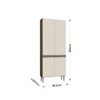 Armário Paneleiro Duplo Athena Itaúba/off