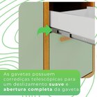 Armário Paneleiro Em Mdp/mdf 2 Portas 1 Gaveta Isabela Cinamo