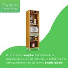 Armário Paneleiro Em Mdp/mdf 2 Portas 1 Gaveta Isabela Cinamo