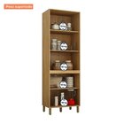 Armário Paneleiro Fechado 4 Portas Dakota Cinamomo/off White