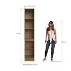 Armário Paneleiro Simples 2 Portas De Bater Paola  Mel/branco